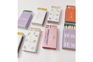 High Quality Customisable Simple Nice Small Wedding Matchboxes Wholesale Manufactur Safety Matches Box With Logo
