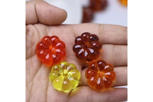 120PCS Wholesale Halloween Supplies Halloween Pumpkin Gems Beads Plastic Craft for Halloween Decoration Accessories Vase Filler