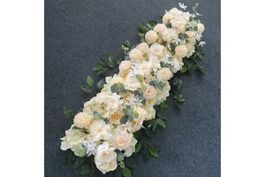 Zhuoou Wholesale Wedding Event Decoration Supplies Flower Row Arrangements Wedding Decoration Backdrop Table Centerpiece Flowers