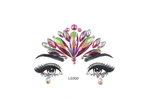 Pretty Shiny Temporary Face Gem for Rave Party Girls Fashionable Safety Style for Children
