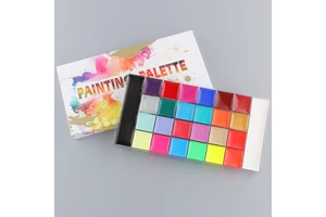 Water-Based Face and Body Paint Set for Halloween Party Artist Flash Oil Painting Kit with Makeup for Body Painting
