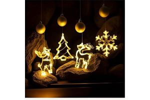 LED Christmas Lights Decorations for Festive Storefront