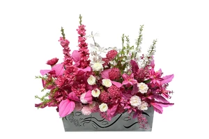 High Quality Rose Red Artificial Wedding Flowers Engagement Table Decorative Centerpieces Welcome Potted Layout for Wedding