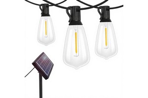 EU/US Standard Solar ST35 String Lights E12 Plastic LED IP65 Garden Outdoor Christmas Lights 2700K 110V/220V