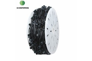 Water Resistant IP44 Christmas Light C7 Spool for Holiday Lighting