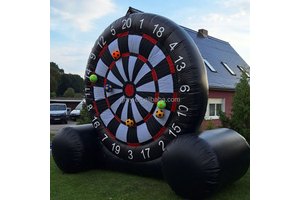 GMY Inflatables Commercial Black Target Shooting Football Dart Board Game Event Supplies for Adults