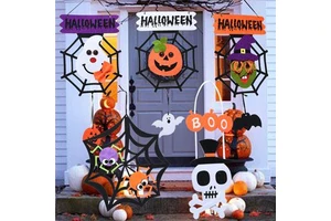 Halloween Hanging Pumpkin/Witch/Ghost/Spider Outdoor Halloween Decorations