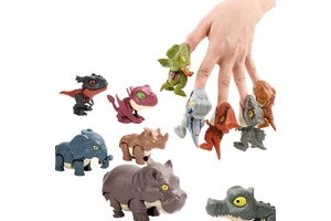 Factory Wholesale Funny Movable Plastic Little Finger Biting Dinosaurs Mystery Blind Toys Party Favors