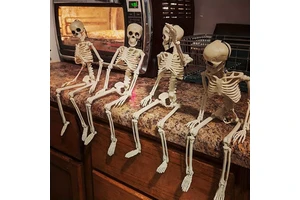 Festive Party Supplies Halloween Decoration Halloween Skull Skeleton Simulated Human Body 40CM 90CM Plastic Halloween Skeleton