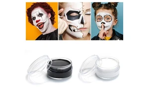 Professional 10g Oil Paint Palette for Body Art Halloween Party Cosplay Clown Makeup Black Face Painting Large Capacity Palette