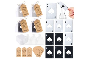10 Sets Gifts for Wedding Guests Party Favors Bottle Opener Set with Thank You Tags for Guests Wedding Favors Party Suppliers