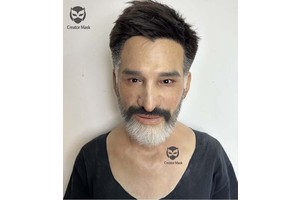 Ultra Realistic Silicone Mask Handmade Real Skin Customizable Breathable Reusable Eco-Friendly Movie Props Shooting Prop Party