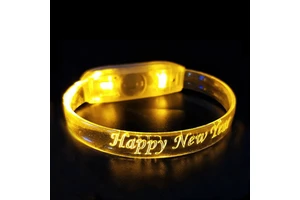 Event Promotional Party Favors Supplies Novelties Wedding Gifts Souvenir Custom Sound Activated Led Wristbands Bracelet