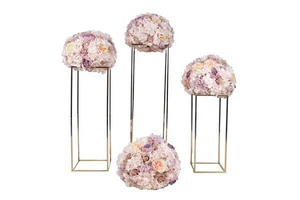 Foreign Trade Artificial Flower Ball Arrangement Display Floral Art Wedding Celebration Decoration Table Centerpiece Aisle Decor