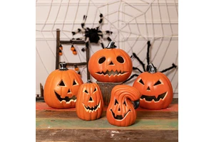 Wholesale Halloween Party Wall Decorations Hot Selling Plastic Pumpkins