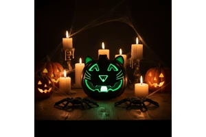 Children Party Supply Halloween Jack-o'-lantern Light Craft Decorative Light Home Party Festival Gift Halloween Pumpkin Lamp