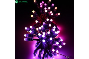 SHIJI Led Pixel String Christmas Lighting Outdoor Decoration Lamp Ip67 High Bright Low Consumption Colorful Light String