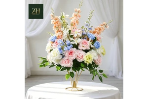 Vintage Silk Flower Ball Table Centerpiece For Wedding Event Layout Decoration