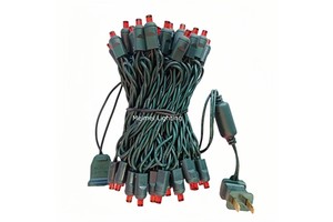 Commercial Grade Mini LED Christmas Lights 5mm Wide Angle LED String Light on Green Wire for Outdoor Indoor Holiday Decor