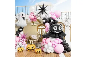 Halloween Ghost Bat Balloon Arch Kit Halloween Party Supplies Girls Birthday Bachelorette Party Decoration