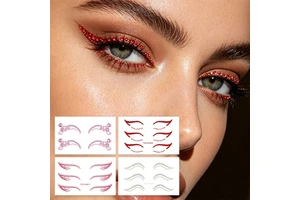 Glitter Face Diamond Stickers Acrylic Pearls Forehead Stickers DIY Face Painting Accessories for Party Festival Costume
