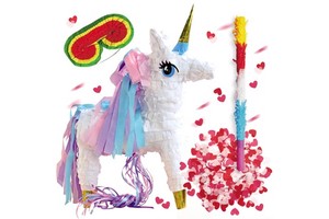 DAMAI Unicorn Theme Party Pinata for Party Decoration Unicorn Pinata for Birthday Party Game Photo Props Gift Packaging