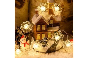 Led Christmas Tree Lights Decorative Copper Wire Lamp New Christmas Light for Home 2023 Christmas Ornament