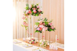 Luxury Gold Metal Wedding Stage and Table Decoration Items OUGE WS-64