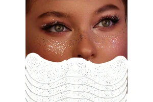 Glitter Freckles Face Tattoos Silver Stickers Star Freckles Tattoos For Women Festive Makeup Easter Decorations