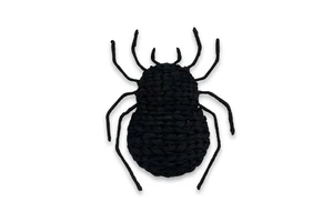 Handwoven Water Hyacinth Black Spider Wall Decor Halloween Decor Home Indoor Decor Made by Vietnamese