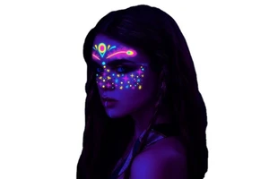 New Temporary Costume Party Neon Fluorescent Face Waterproof Festival Glow Tattoo Stickers