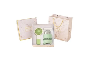 IStapromo Gifts Custom Women's Birthday Christmas Wedding Gift Set Unique Cup & Fan Souvenir for Guests Perfect Business