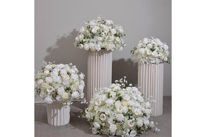 Wholesale Decor Artificial Flower Ball Arrangement Centerpieces for Wedding Table Party Decorations Silk Flowers