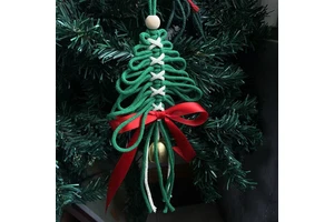 Handmade Woven Christmas Tree Ornaments Wholesale Christmas Atmosphere Hanging Decorations for Shop Window Christmas Display