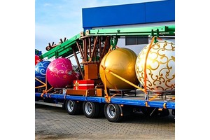 Mobile Christmas Tree Amusement Ride Hot Galvanized Trailer Christmas Tree Ride For Sale