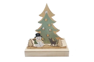 Wood Decorations Christmas Wooden Ornaments Standing Christmas Wood Tree From Christmas Decoration Supplies