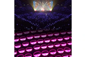 Custom Silicone Wifi Dmx Mini Remote Controlled Music Concert Interactive Sound Sensor Led Bracelets for Parties