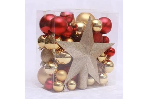 Decorative Christmas Plastic Ball Ornaments Home Holiday Decoration