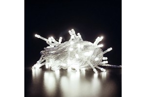 Outdoor Commercial Christmas LED String Lights Waterproof Copper Wire Cool White with PVC Body for Holiday Lighting