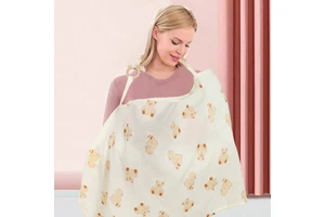 Cross-Border Nursing Scarf Breathable Pure Cotton Breast-Feeding Cover Anti-Exposure Modesty One Size Fits All Printed Outing