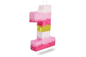 DAMAI Colorful Number Pinata Valentine's Day Birthday Party Tassels Craft Paper Game Props Pink Candy Toys Decorations