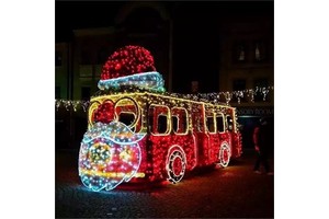 Large Christmas Decorative LED 3D Motif Lights For Shopping Mall Christmas Outdoor Decorations