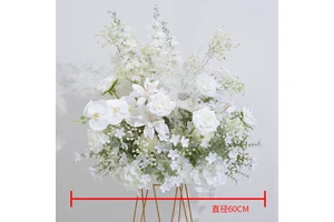 Romantic Fresh Style Wedding Decoration Set High Quality Orchid Babybreath Rose Ball Aisle Flower Centerpieces for Wedding Table