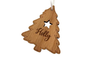 Super Offers High Quality Wooden Christmas Tree Ornaments Customization Available Hot Selling Handmade Modern Designed