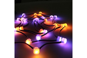 Christmas Lights Outdoor Waterproof Decorative Light String 20mm APA102C SMD5050 DC5v RGB Magic Color Fairy Light String