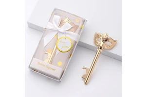 Key Design Bottle Openers Party Favors Gifts for Guests with Thank You Tags Gift Bags