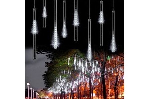 Meteor Shower Rain LED String Lights for Holiday Outdoor Garden Christmas Party Decor