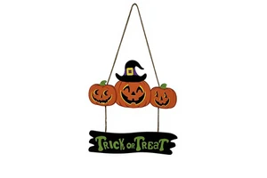 Eco-Friendly Wood Halloween Hanging Decorations Festival Party Crafts Supplier