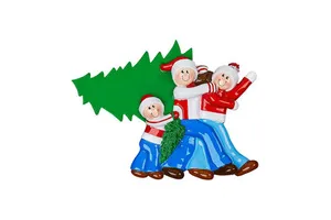hand painted christmas ornaments high quality resin ornaments