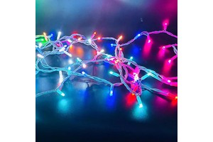 Cross-border Single-point Control 220V PVC Outdoor Colorful LED Light String Tree Courtyard Christmas Lighting Decoration Lights